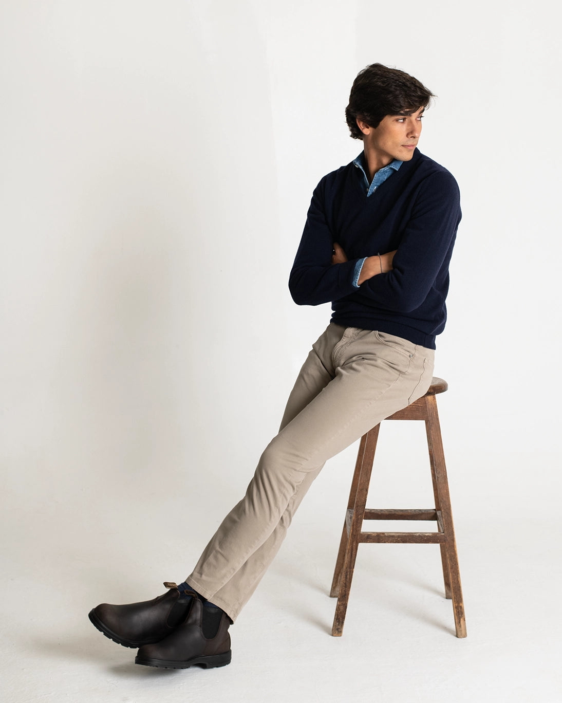 JERSEY DE PICO NAVY TWAY