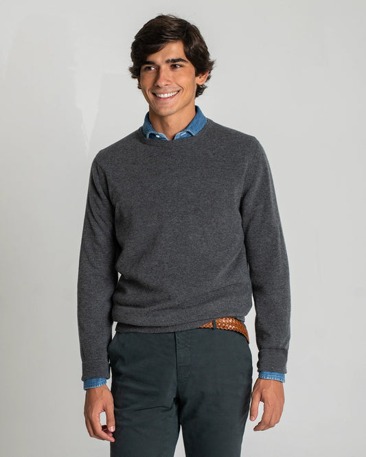 JERSEY DE CUELLO REDONDO GRIS TWAY