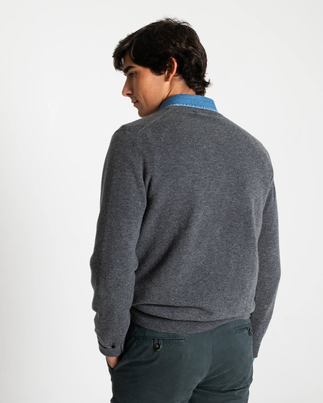 JERSEY DE CUELLO REDONDO GRIS TWAY