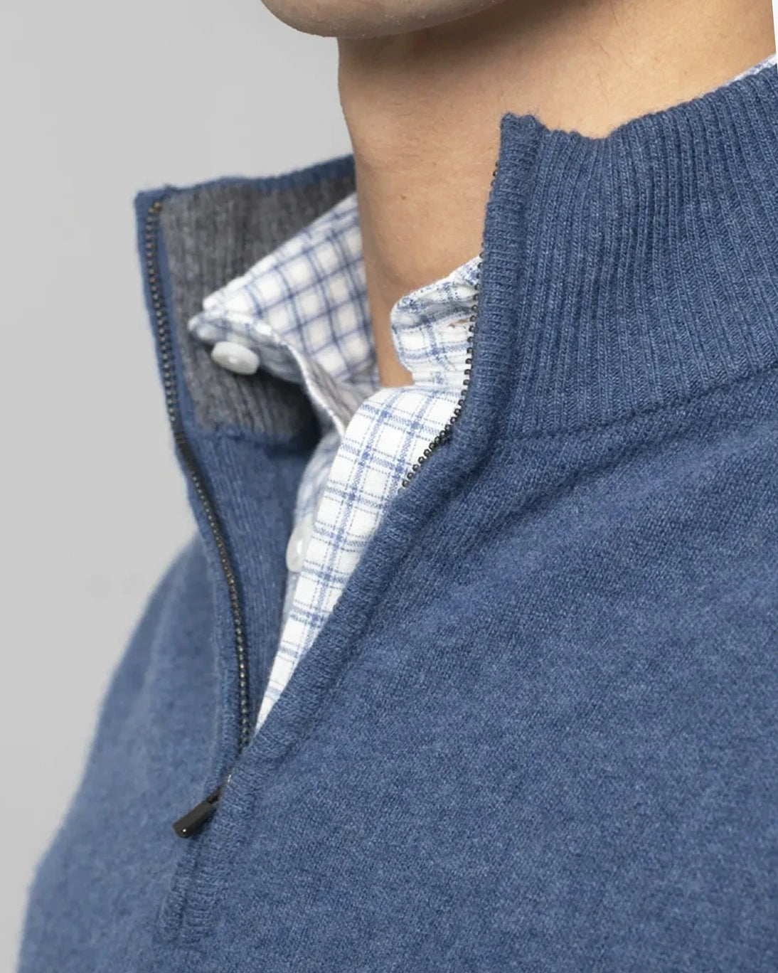 JERSEY CON CREMALLERA AZUL TWAY