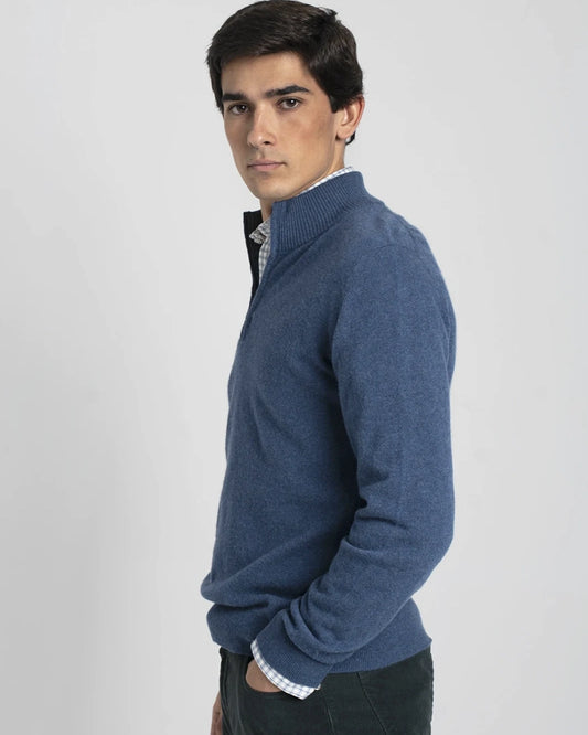 JERSEY CON CREMALLERA AZUL TWAY