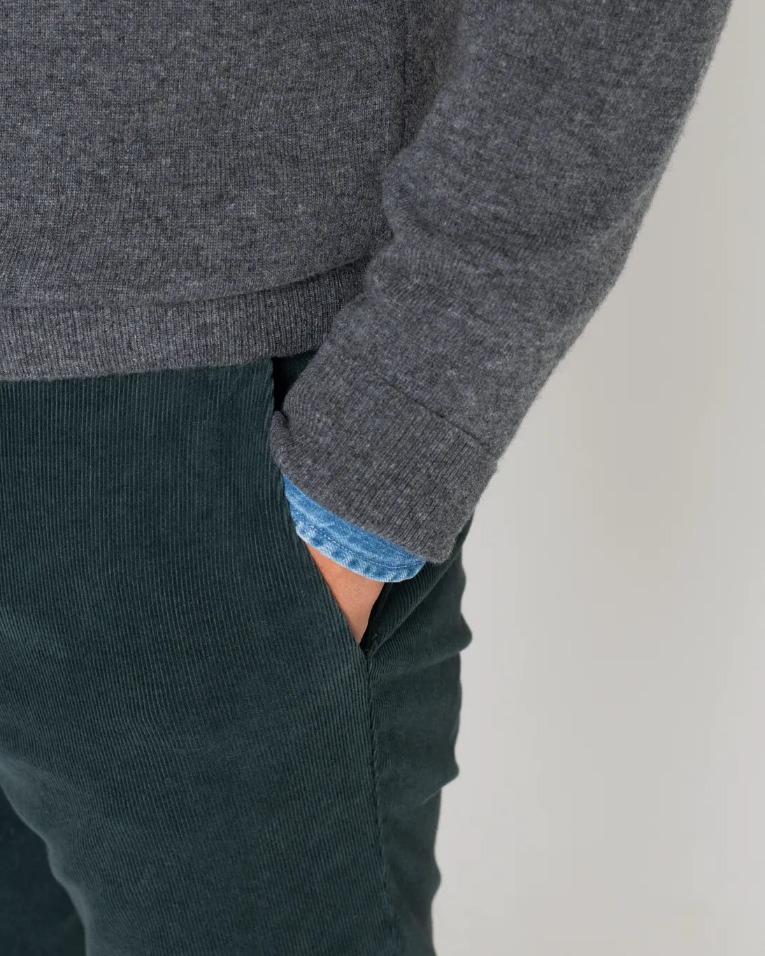 JERSEY CON CREMALLERA GRIS OSCURO TWAY