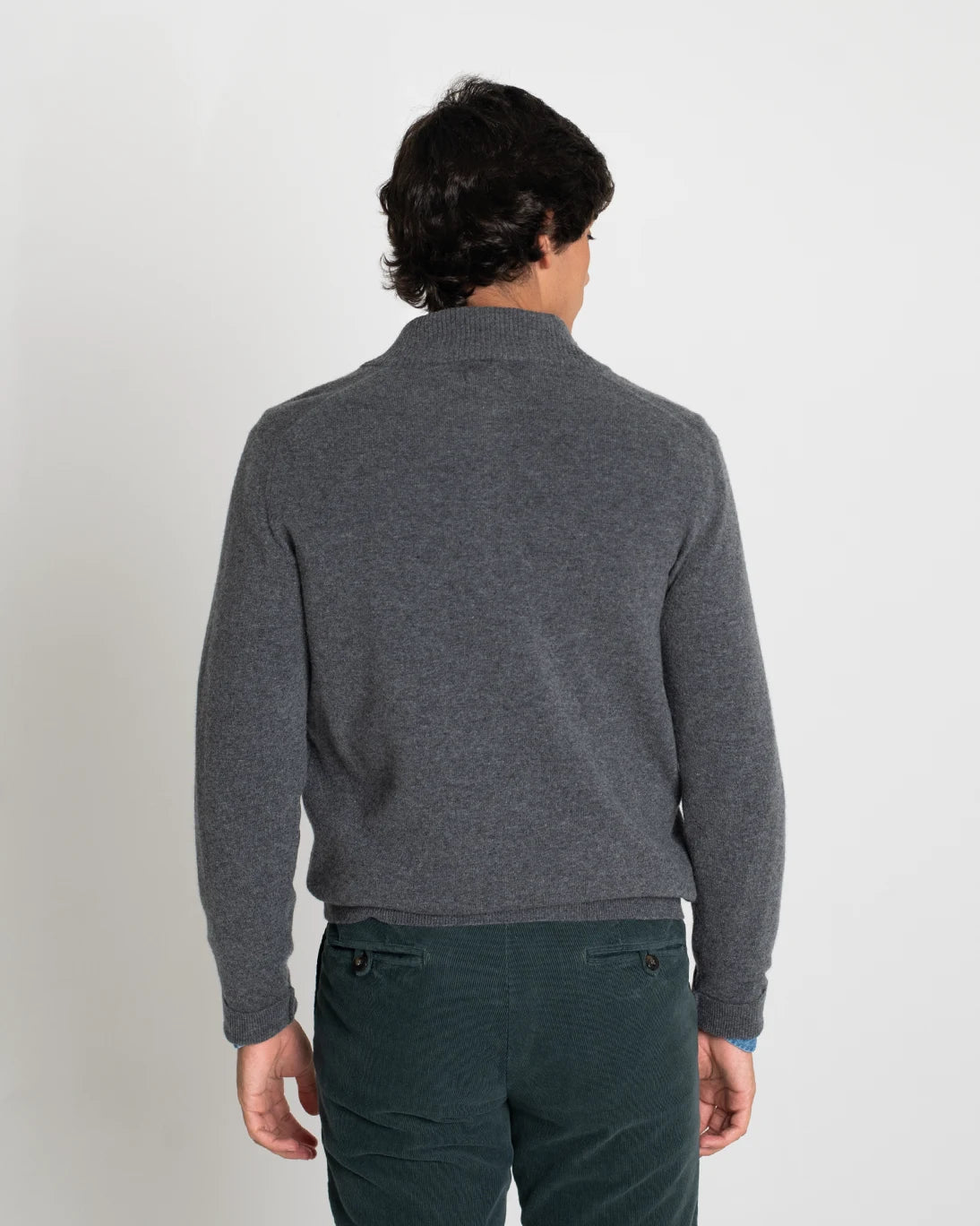 JERSEY CON CREMALLERA GRIS OSCURO TWAY