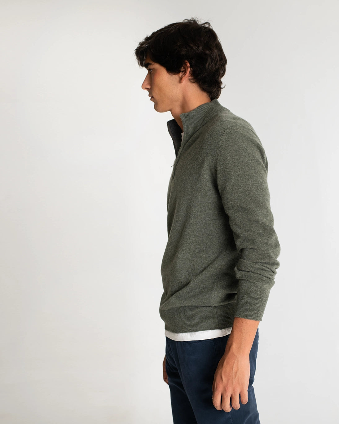 JERSEY CON CREMALLERA VERDE CLARO TWAY