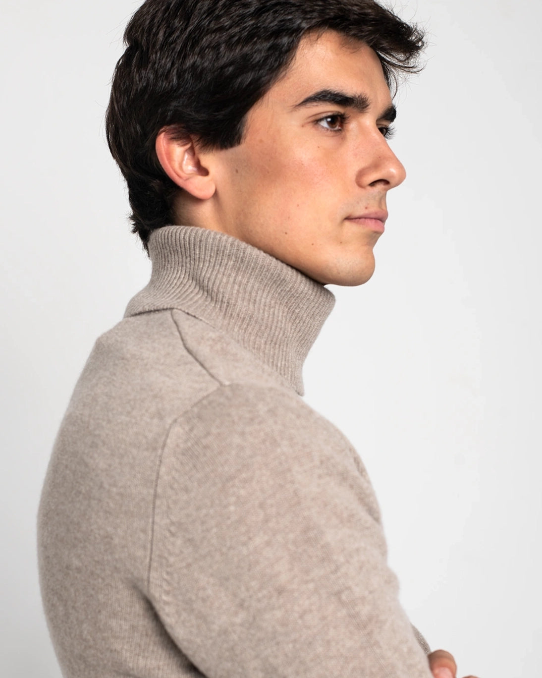 JERSEY DE CUELLO ALTO BEIGE TWAY