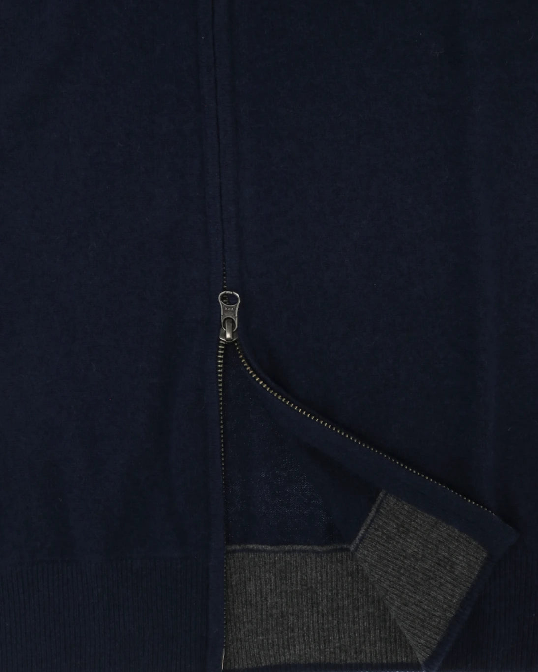 CHALECO AZUL DE PUNTO CON CREMALLERA HARTFORD