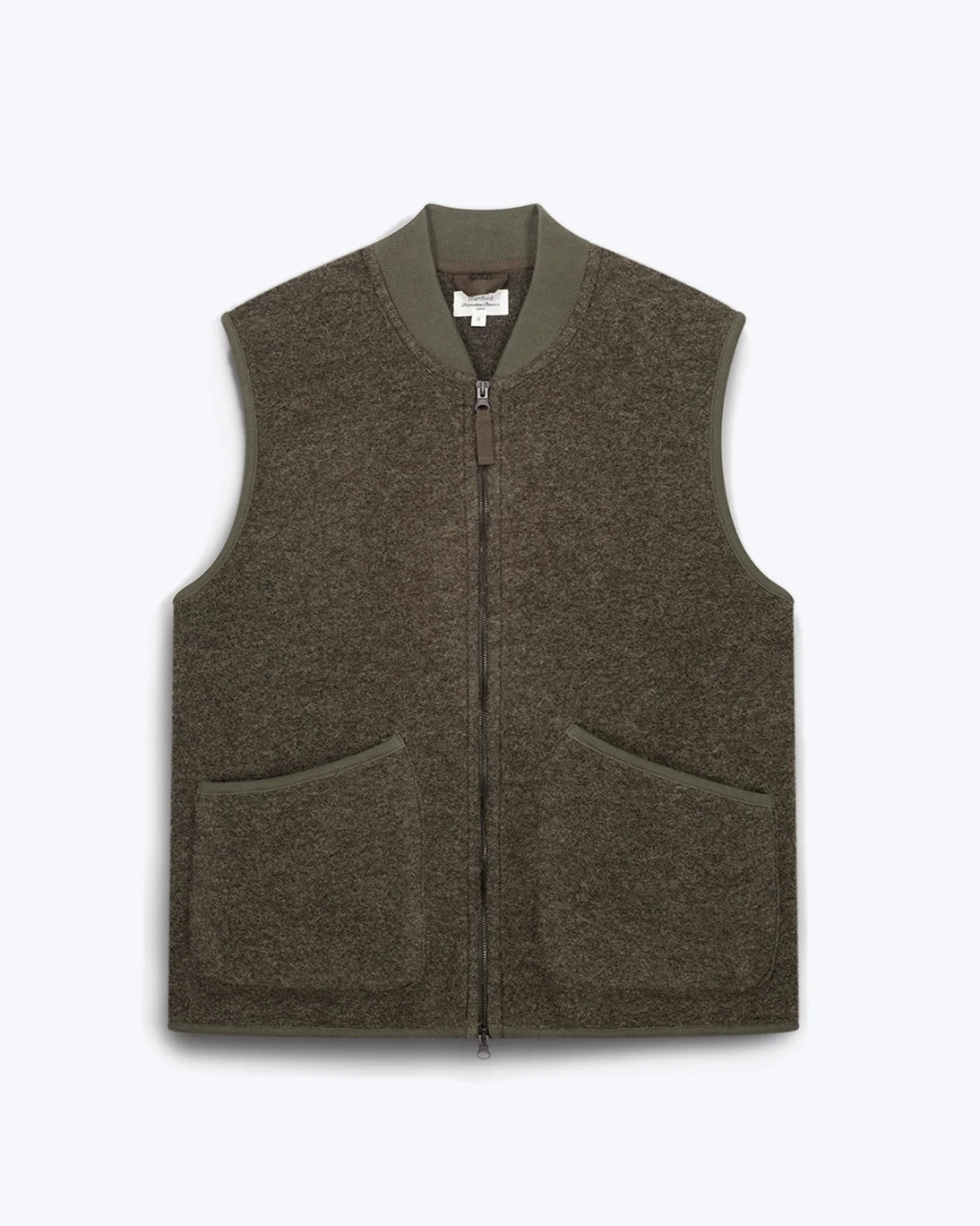 CHALECO VERDE CON CREMALLERA HARTFORD