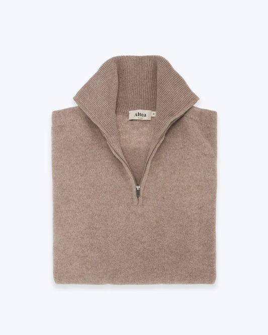 JERSEY CON CREMALLERA TOSTADO ALTEA