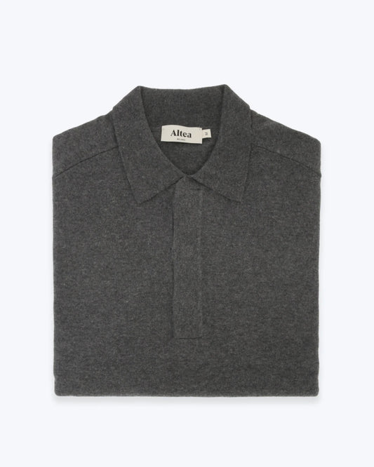 JERSEY GRIS DE CUELLO POLO ALTEA