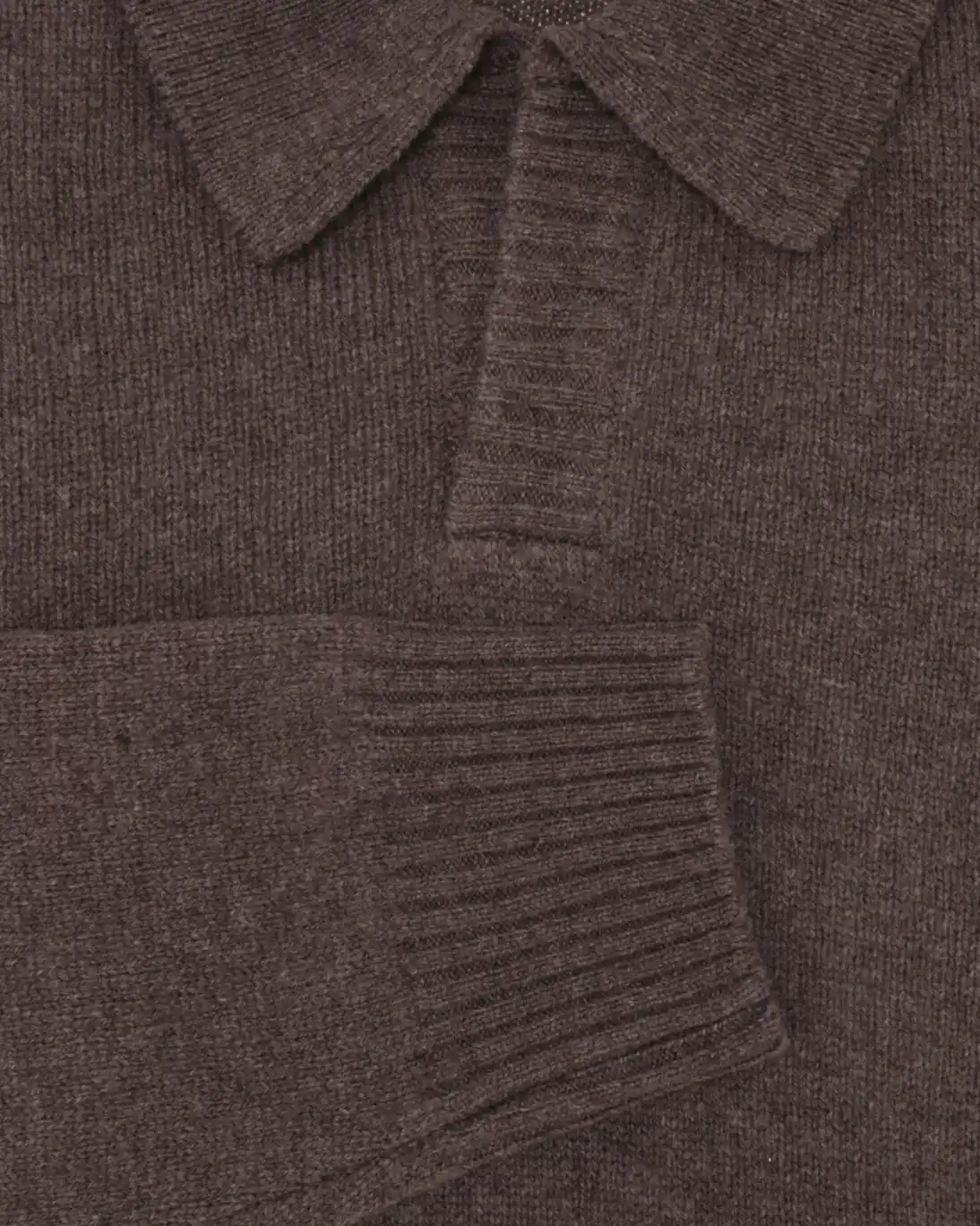 JERSEY DE CUELLO POLO MARRÓN OSCURO HOMEWARD