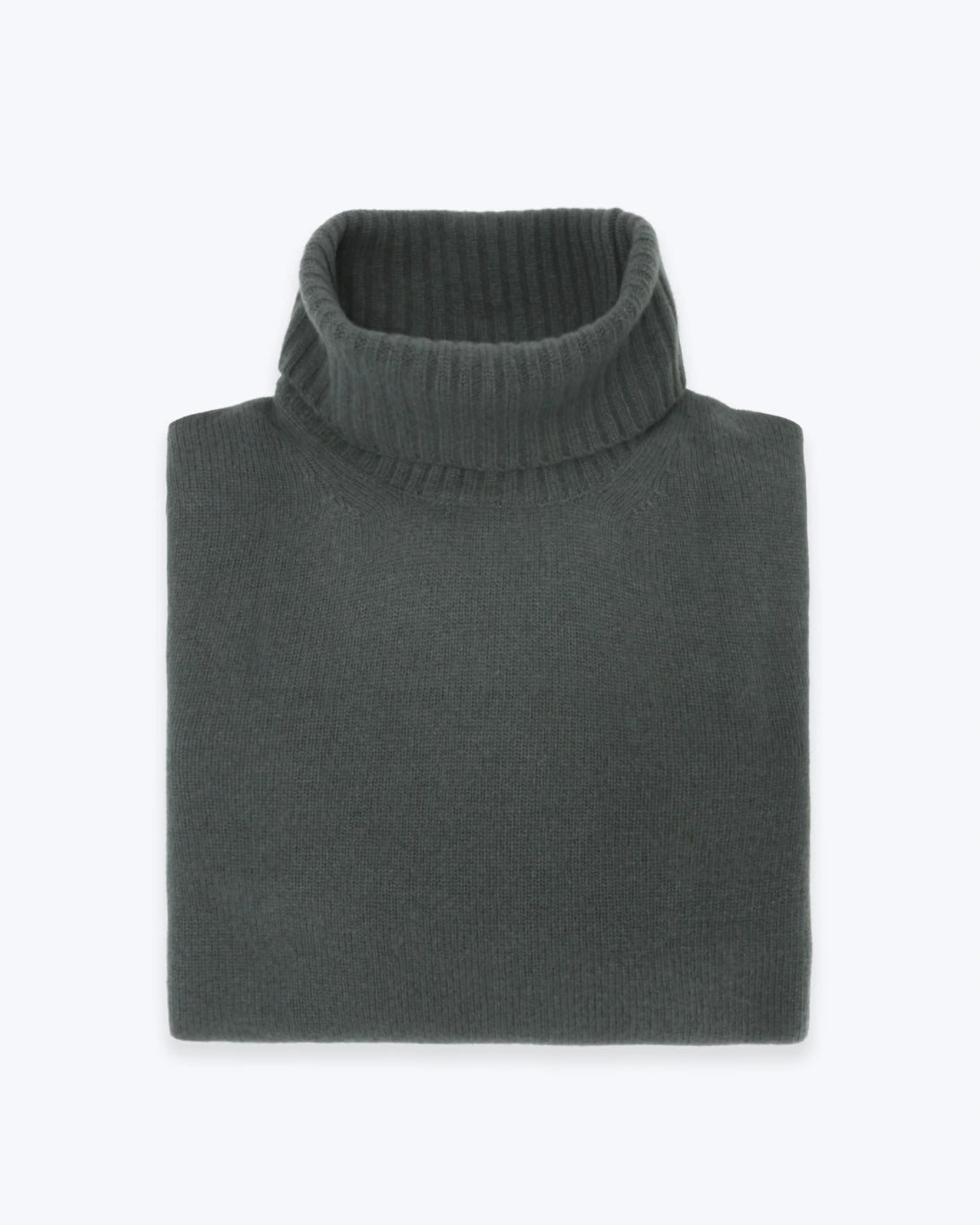 JERSEY DE CUELLO ALTO VERDE GRISÁCEO BREUER