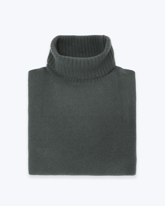 JERSEY DE CUELLO ALTO VERDE GRISÁCEO BREUER
