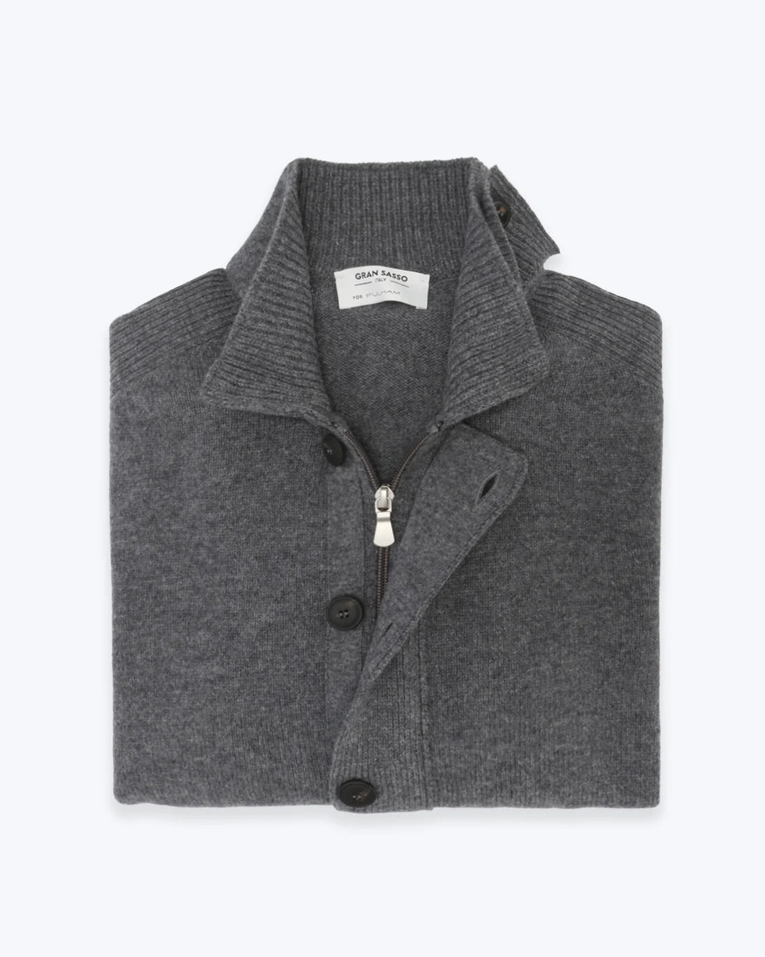 CÁRDIGAN ABOTONADO GRIS GRAN SASSO FOR FULHAM