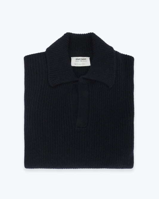 JERSEY NAVY CON CUELLO POLO GRAN SASSO FOR FULHAM