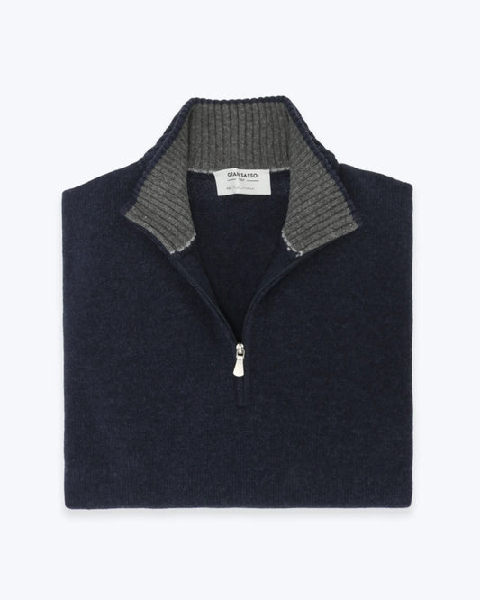 JERSEY CON CREMALLERA AZUL GRAN SASSO FOR FULHAM