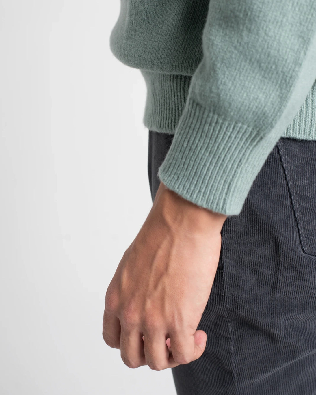 JERSEY DE CUELLO REDONDO VERDE AGUA TWAY