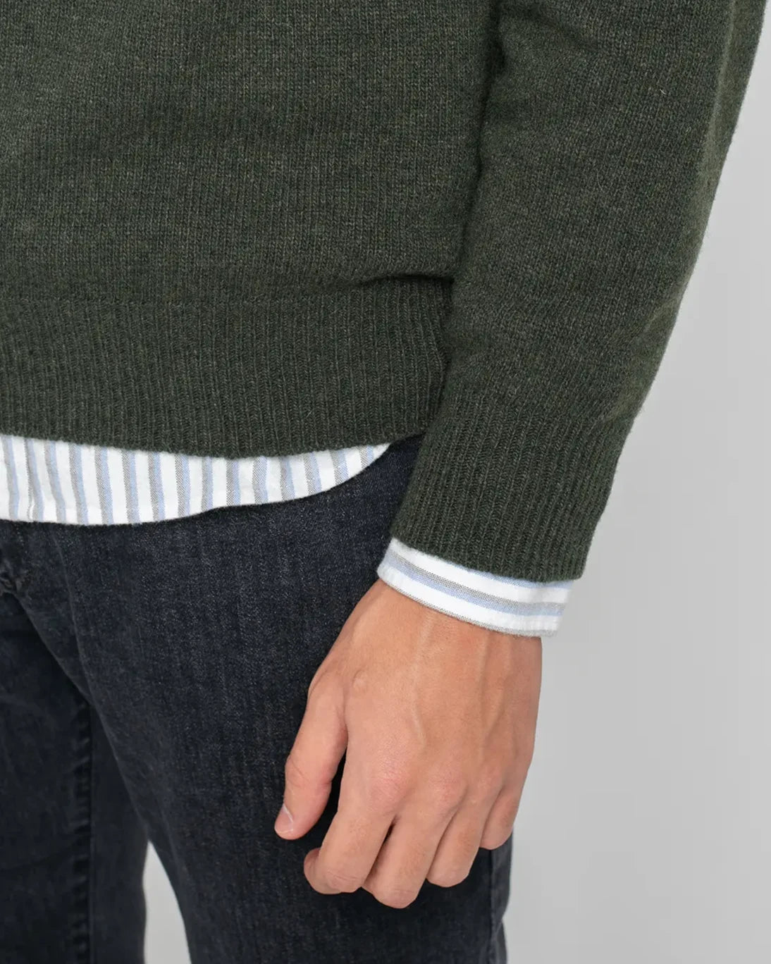 JERSEY DE CUELLO REDONDO VERDE TWAY