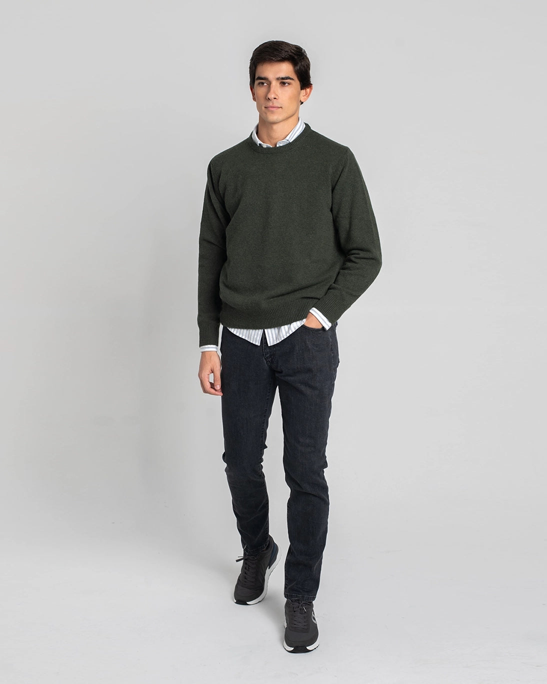 JERSEY DE CUELLO REDONDO VERDE TWAY