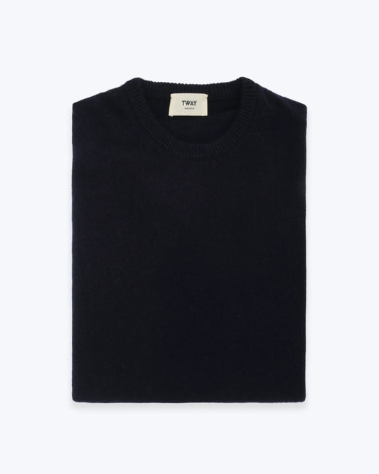 JERSEY DE CUELLO REDONO NAVY TWAY