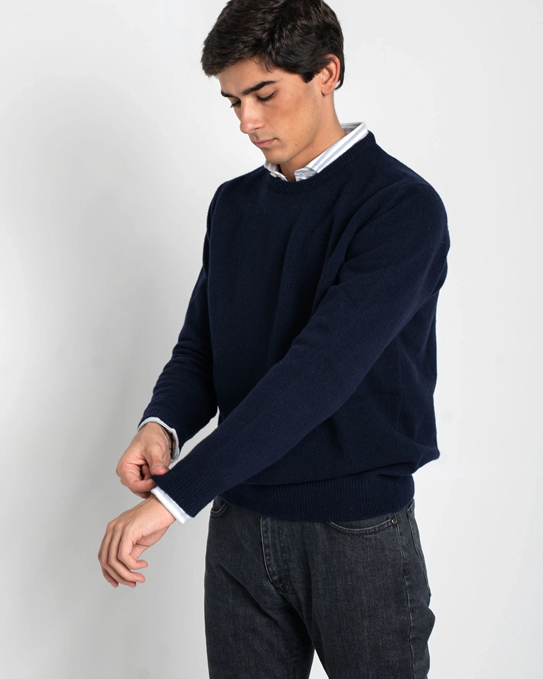 JERSEY DE CUELLO REDONO NAVY TWAY