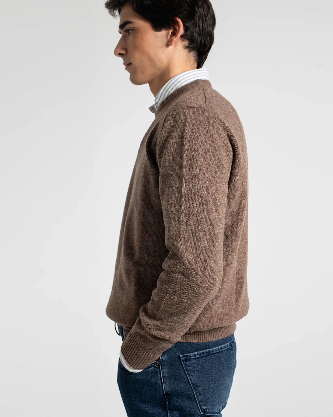 JERSEY DE CUELLO REDONDO TOSTADO TWAY