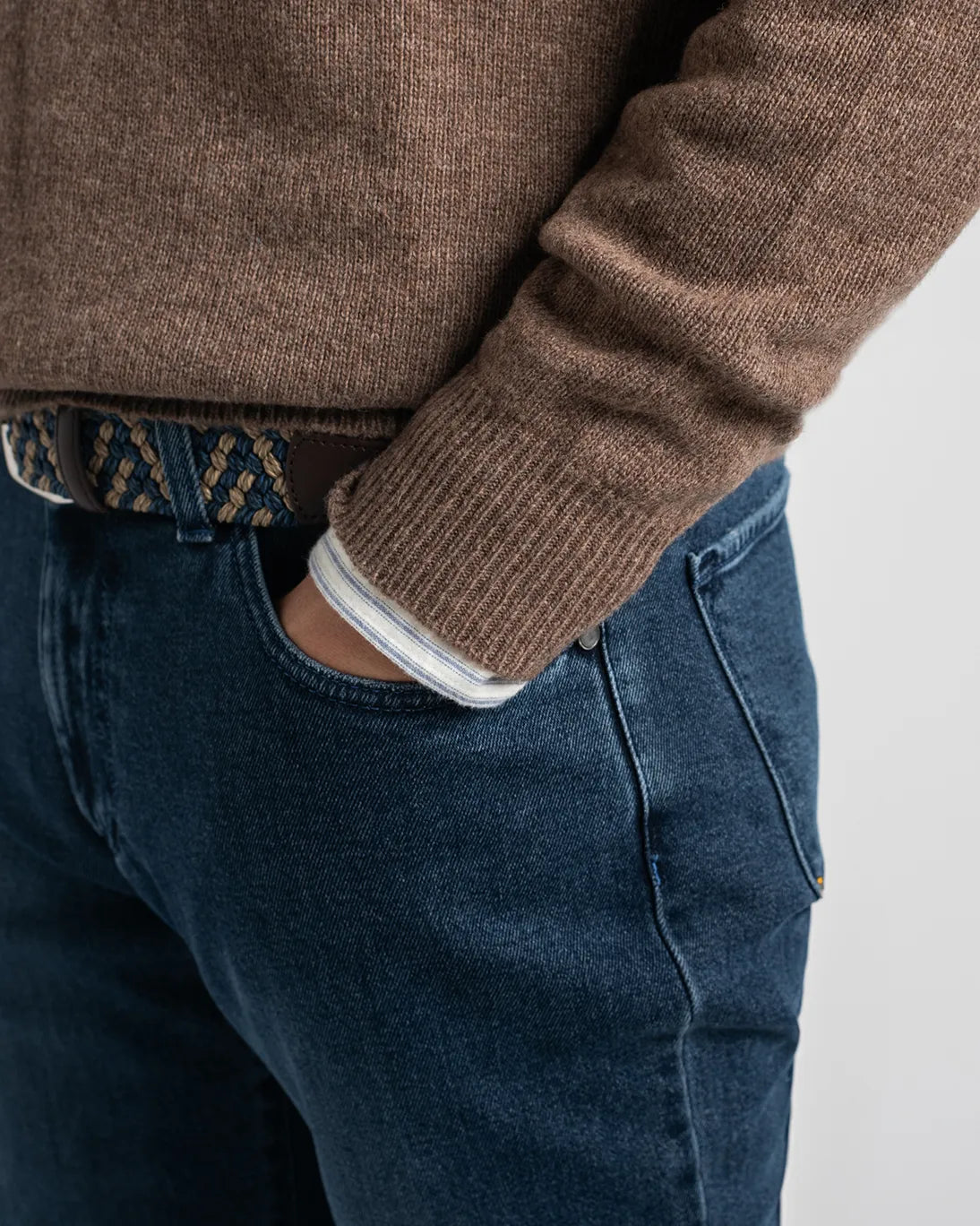 JERSEY DE CUELLO REDONDO TOSTADO TWAY