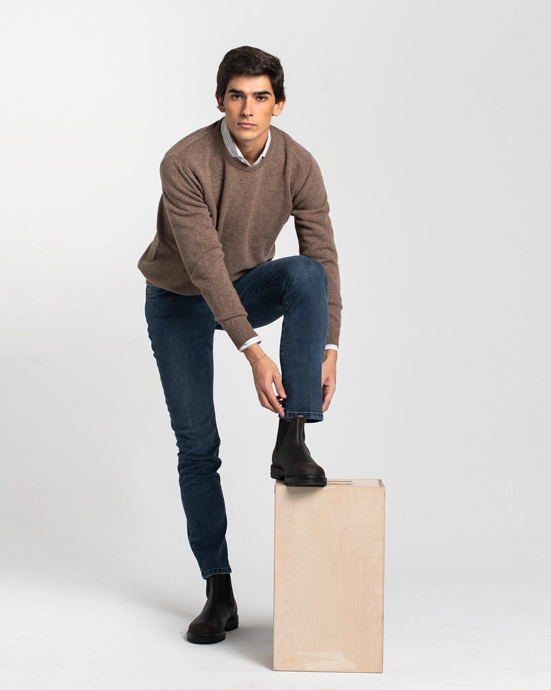 JERSEY DE CUELLO REDONDO TOSTADO TWAY