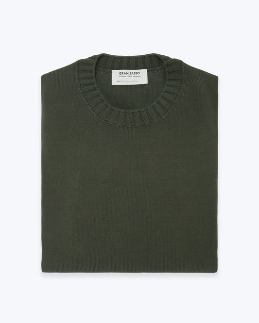 JERSEY DE CUELLO REDONDO VERDE GRAN SASSO
