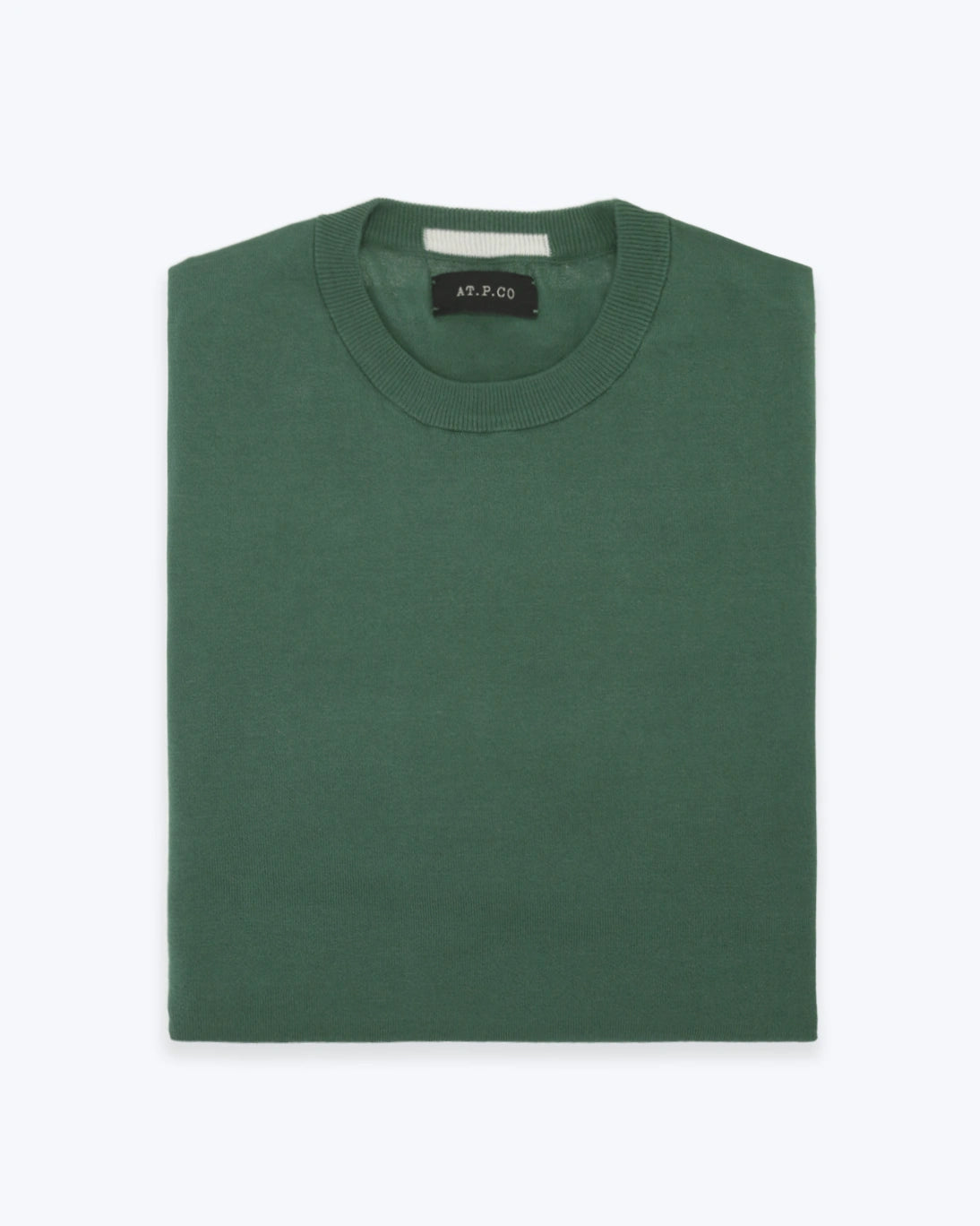 JERSEY VERDE CON CUELLO REDONDO AT.P.CO