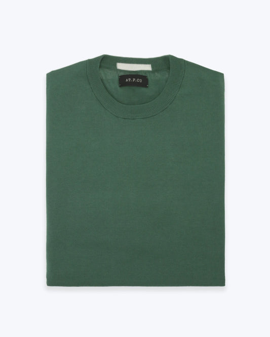 JERSEY VERDE CON CUELLO REDONDO AT.P.CO