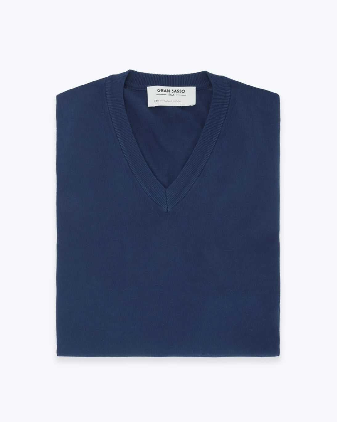 JERSEY DE PICO ALGODÓN AZUL GRAN SASSO