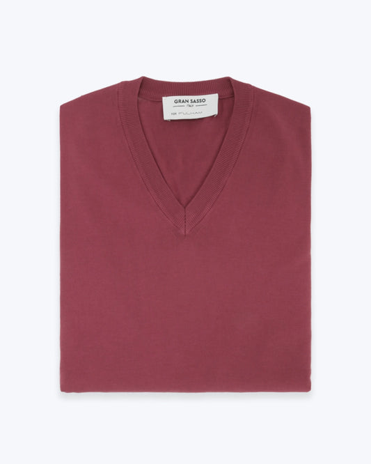 JERSEY DE PICO ALGODÓN FRAMBUESA GRAN SASSO