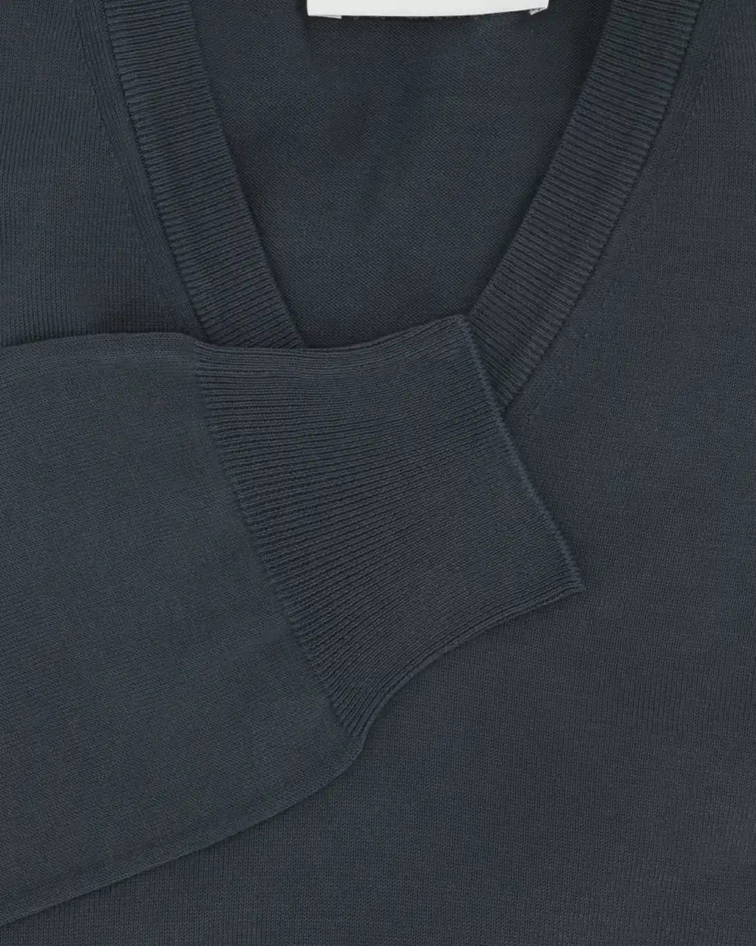 JERSEY DE PICO ALGODÓN AZUL GRISÁCEO GRAN SASSO