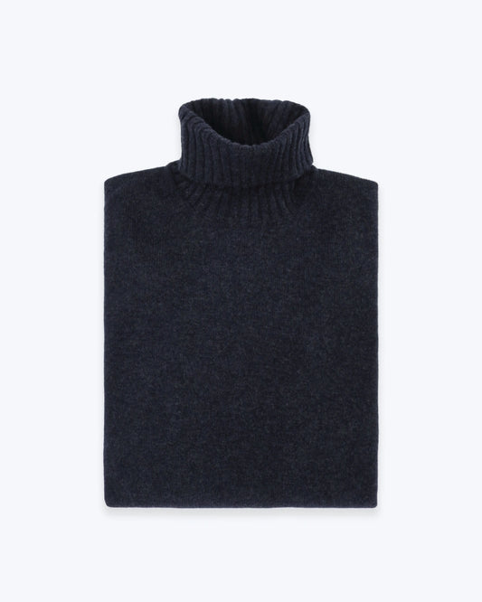 JERSEY CUELLO ALTO AZUL FILIPPO DE LAURENTIIS