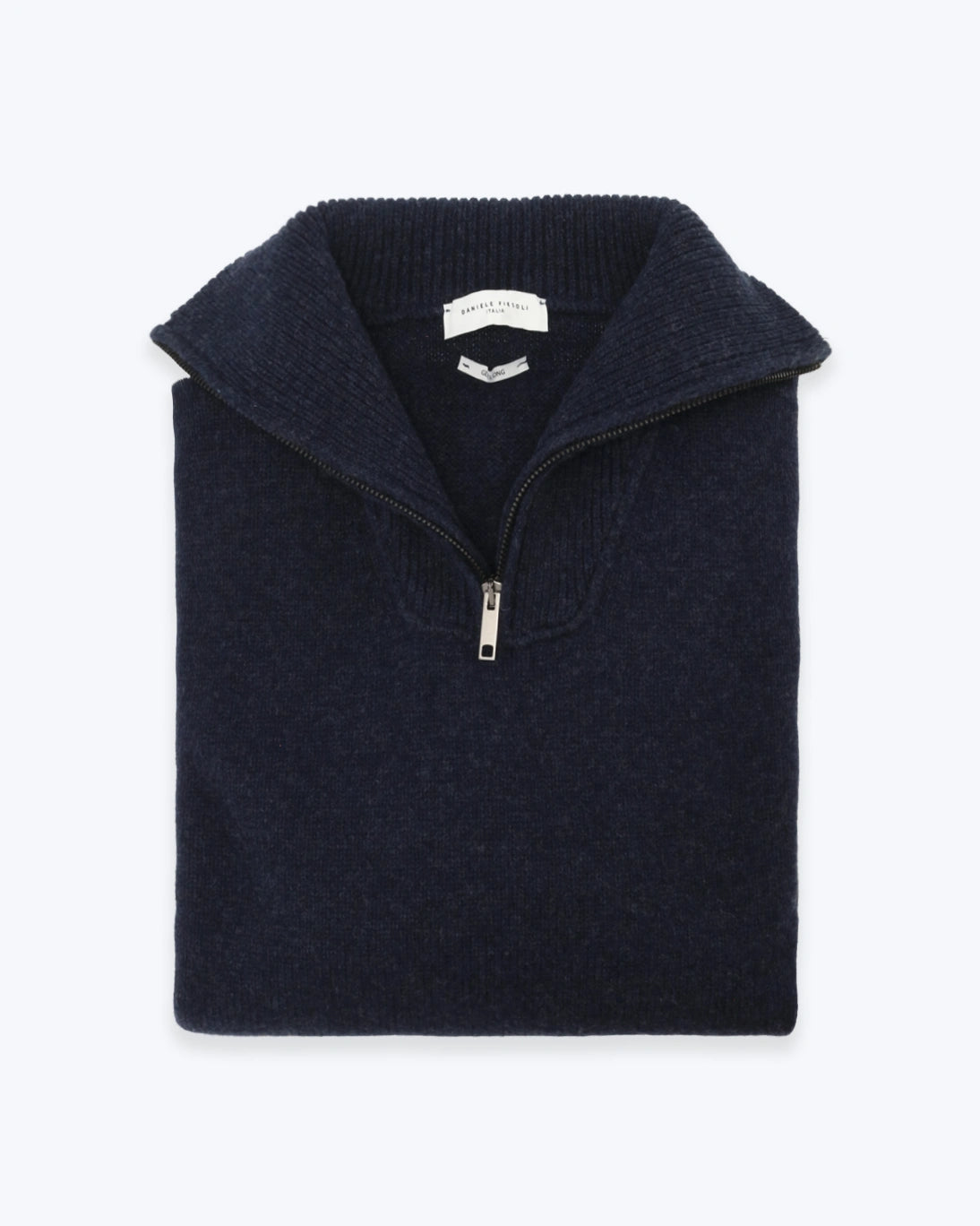 JERSEY CON CUELLO ZIP DANIELE FIESOLI AZUL OSCURO