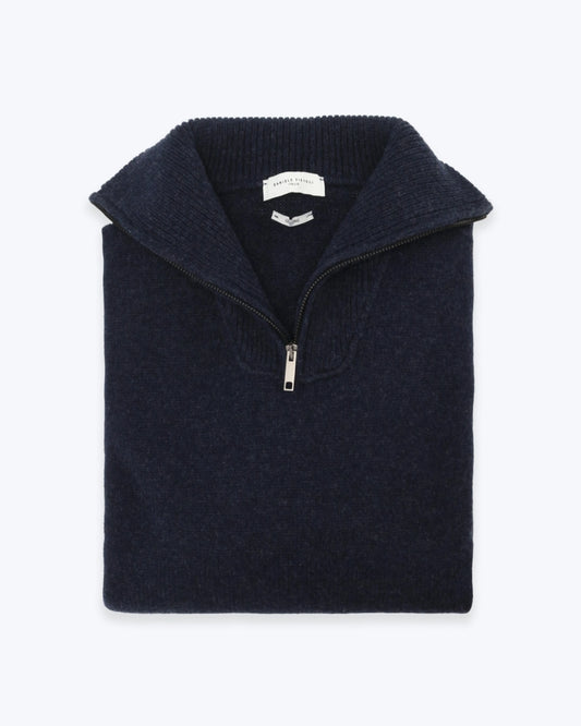 JERSEY CON CUELLO ZIP DANIELE FIESOLI AZUL OSCURO