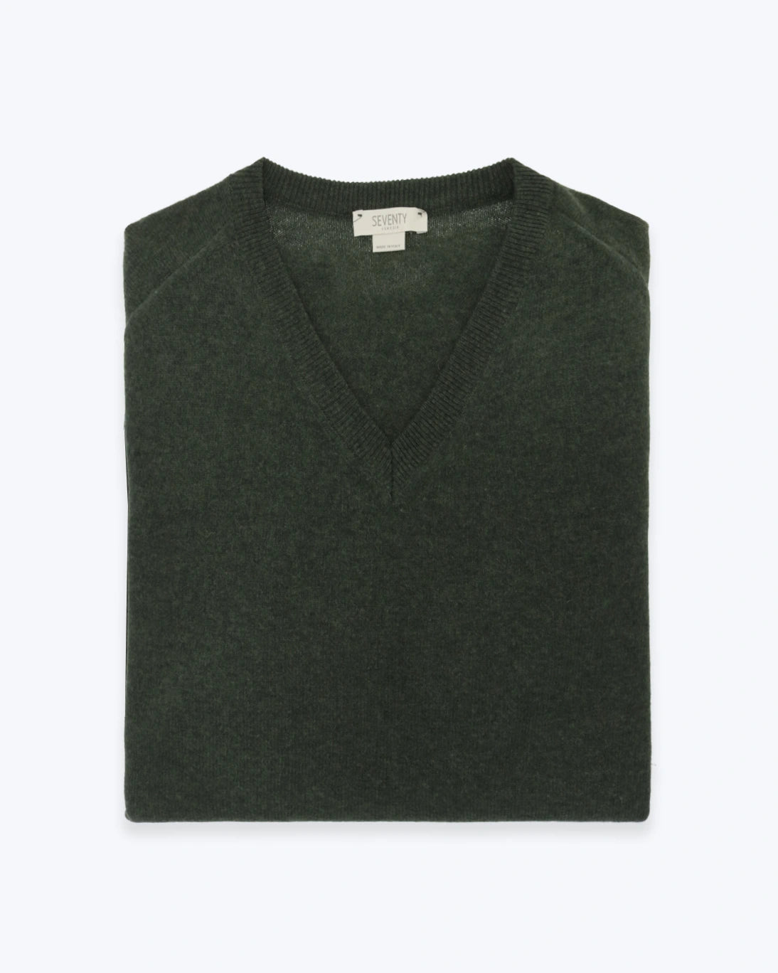 JERSEY CUELLO PICO DE LANA VERDE SEVENTY