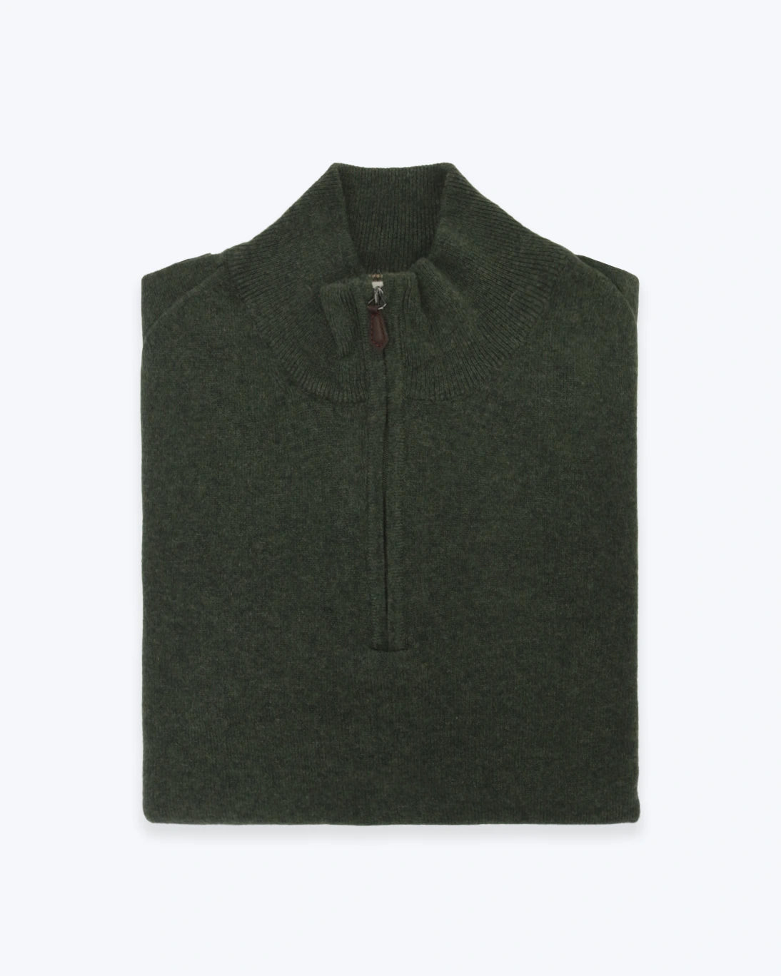 JERSEY CUELLO ZIP DE LANA VERDE SEVENTY