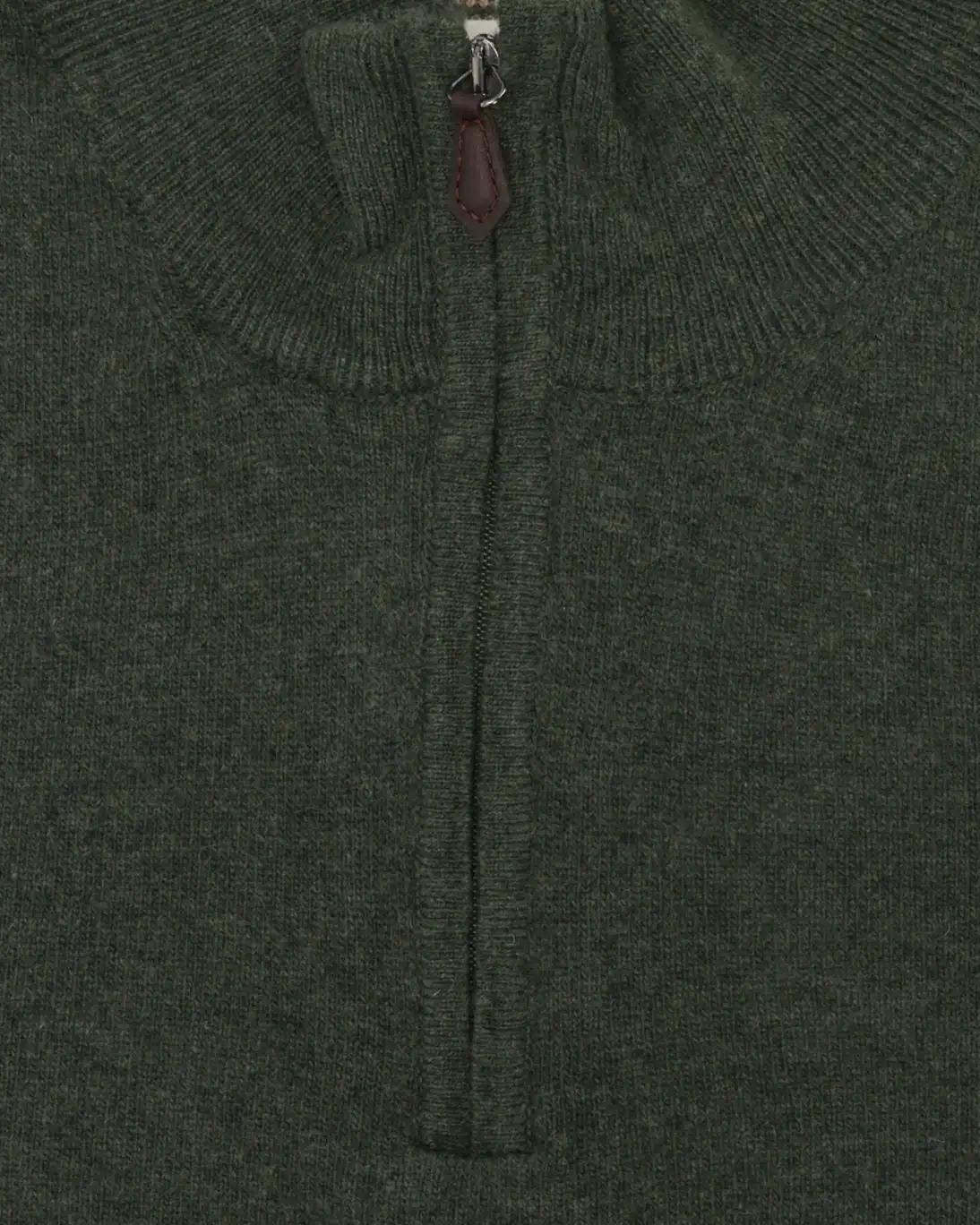 JERSEY CUELLO ZIP DE LANA VERDE SEVENTY