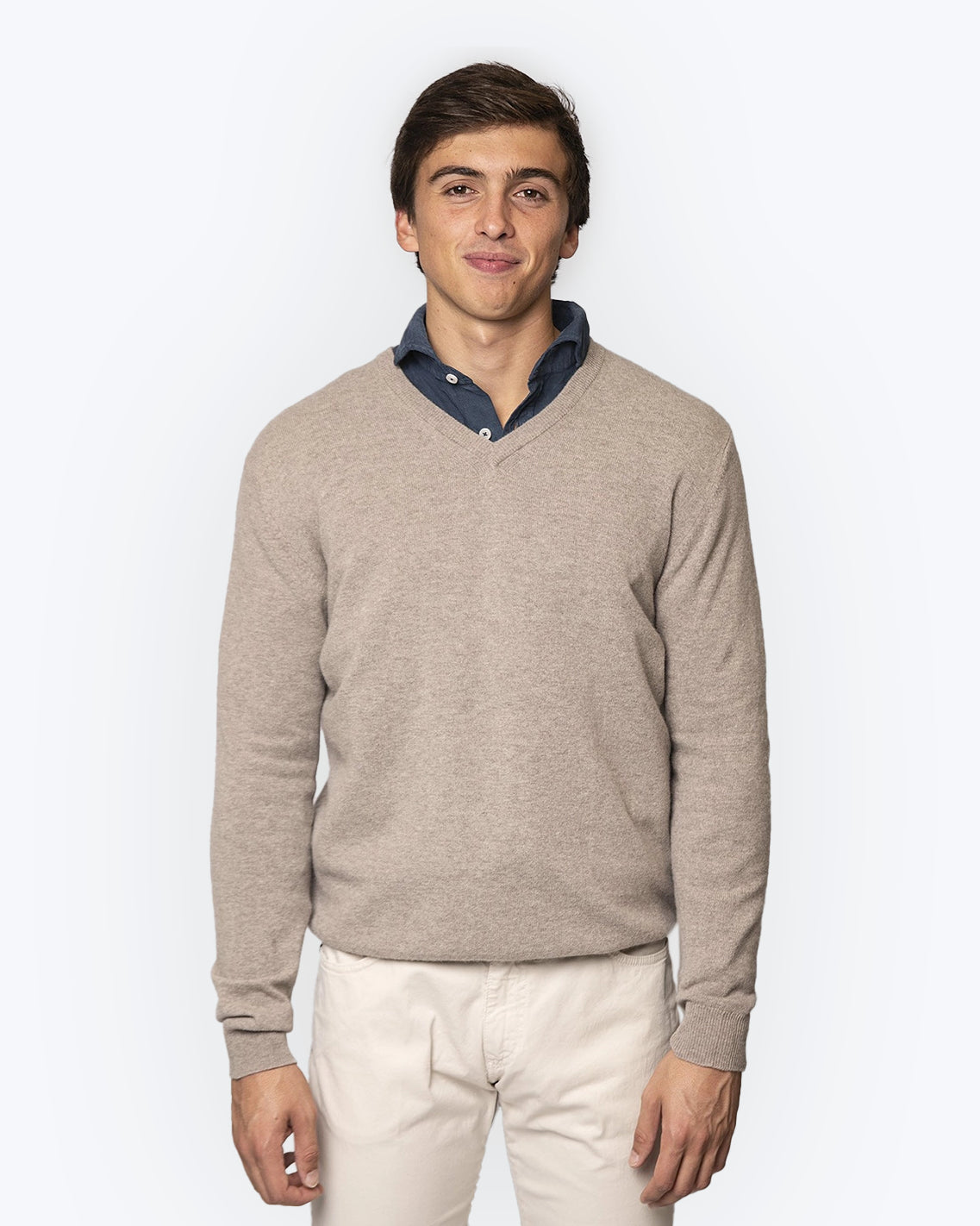 JERSEY TWAY CUELLO DE PICO BEIGE