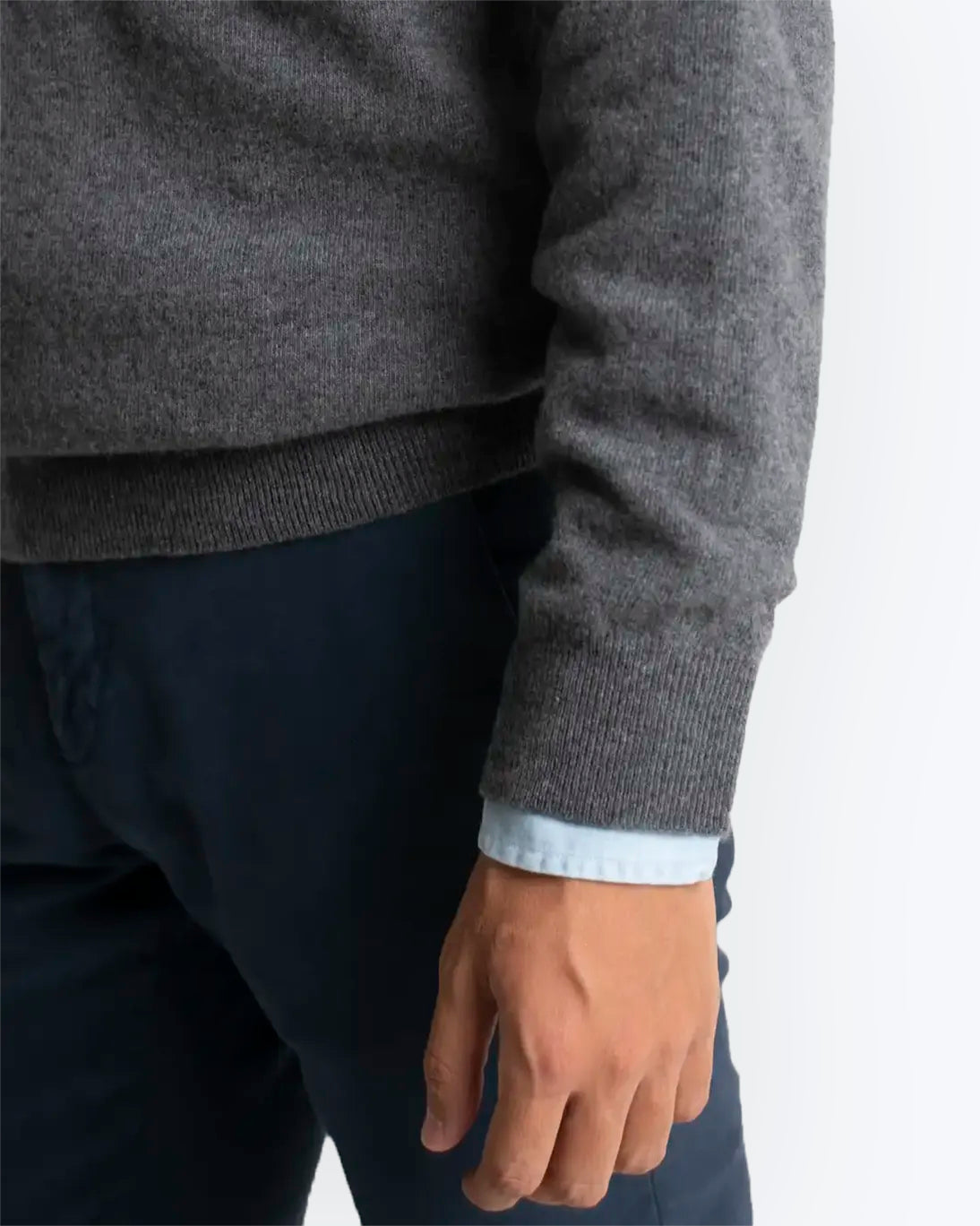 JERSEY TWAY CUELLO DE PICO GRIS