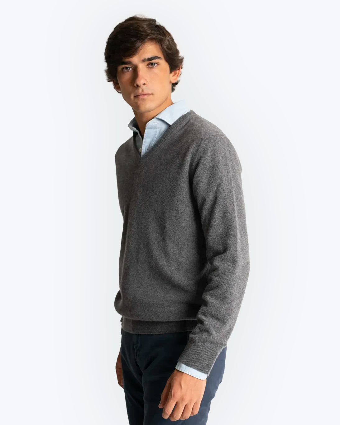JERSEY TWAY CUELLO DE PICO GRIS