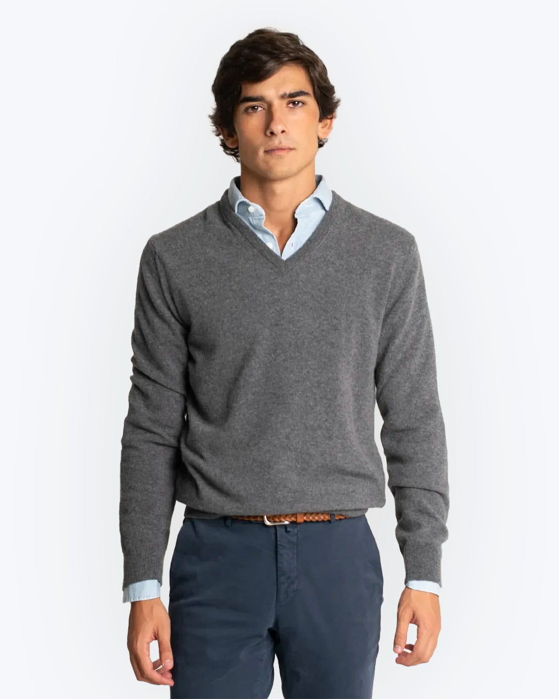 JERSEY TWAY CUELLO DE PICO GRIS