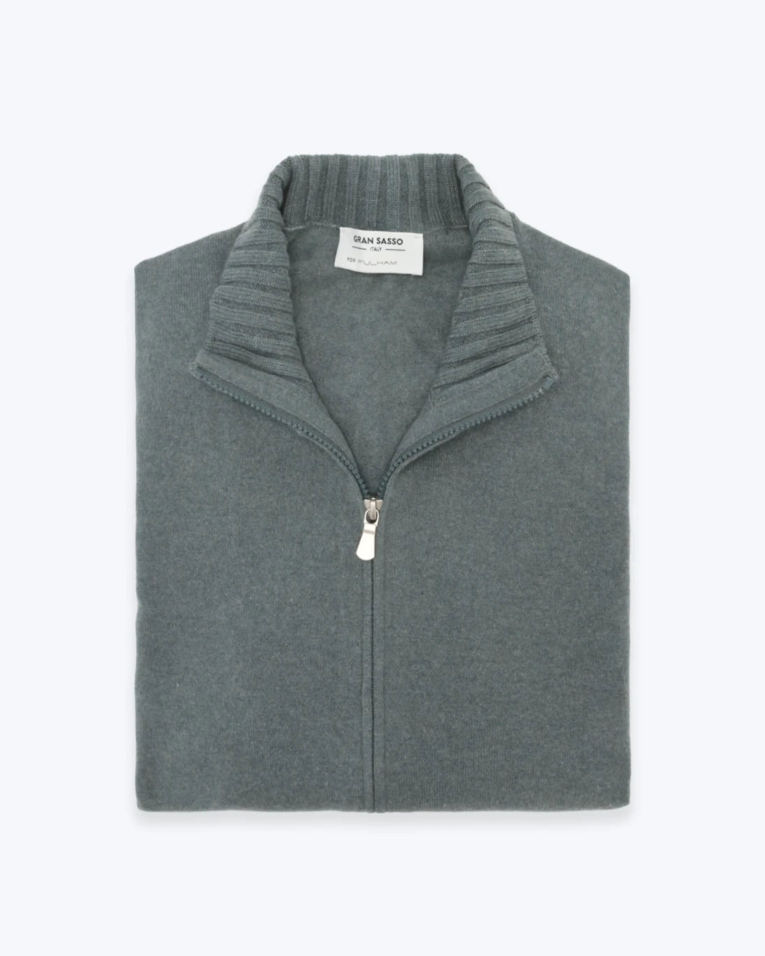 CHAQUETA DE PUNTO GRAN SASSO VERDE GRIS