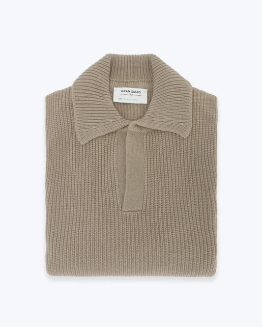 JERSEY CUELLO POLO BEIGE GRAN SASSO FOR FULHAM