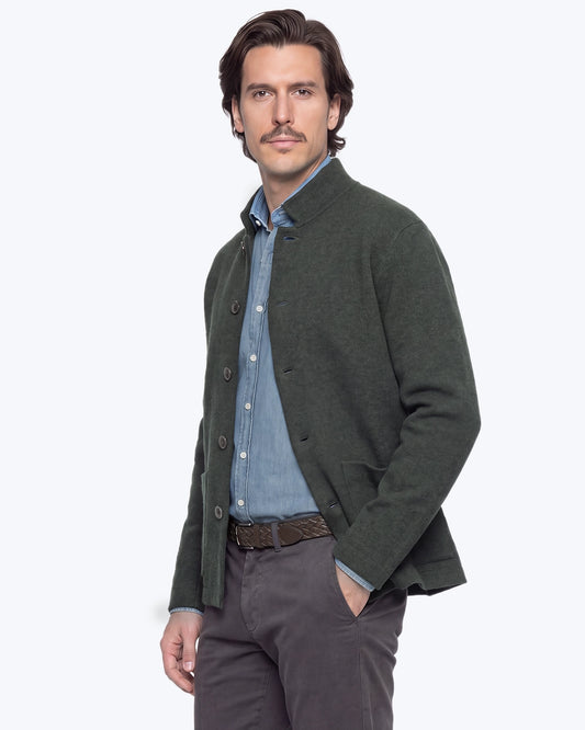 CHAQUETA PUNTO ALTEA VERDE OSCURO