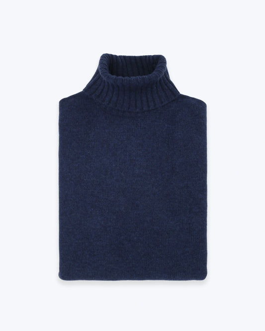 JERSEY BRUN CUELLO ALTO AZUL ECOALF