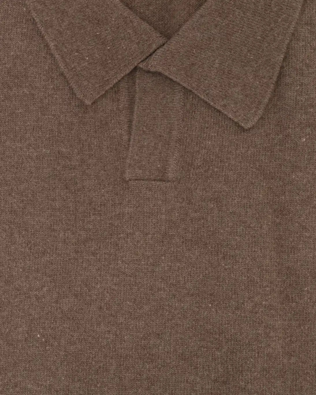 JERSEY CUELLO POLO MARRÓN ALTEA