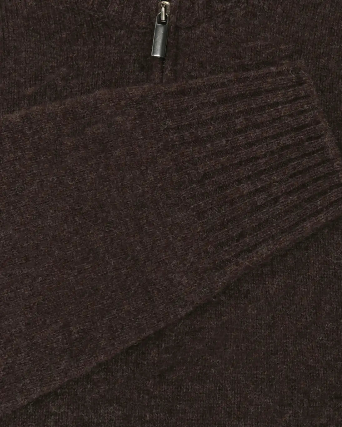 JERSEY CON CREMALLERA MARRÓN SEVENTY