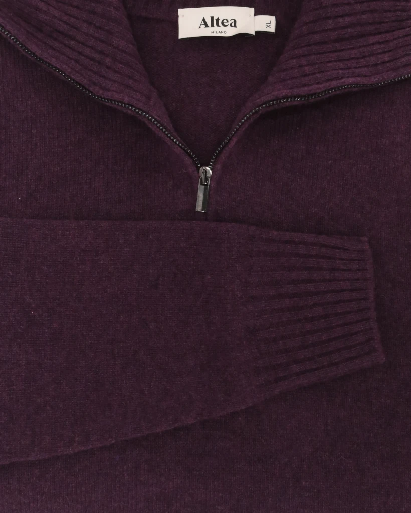 JERSEY CON CREMALLERA BURDEOS ALTEA